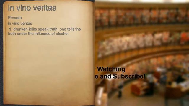 What does in vino veritas mean? смотреть онлайн
