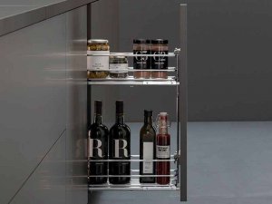 Выдвижная бутылочница для кухни - монтаж своими руками