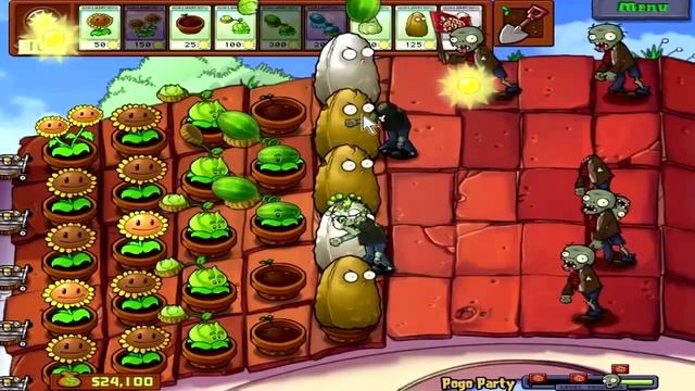 Plants vs. Zombies Mini-Games - Pogo Party смотреть онлайн