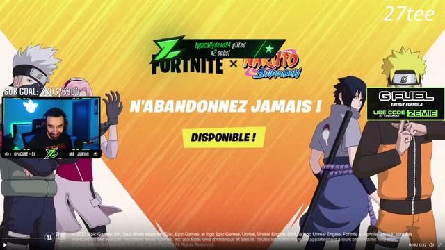 Streamers React To Naruto And The Rest Of Team 7 Arrive On The Fortnite Update 18.40 смотреть онлайн