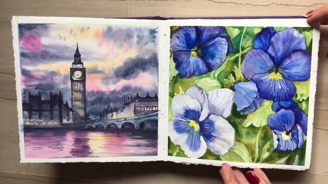 Watercolor sketchbook. Мой акварельный скетчбук смотреть онлайн
