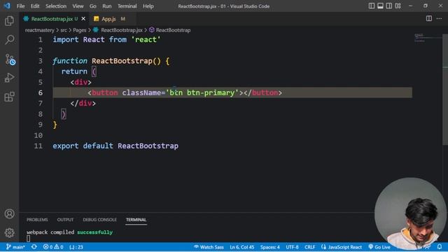 19.React Bootstrap Bangla Tutorial | How To Install & Use Bootstrap In React смотреть онлайн