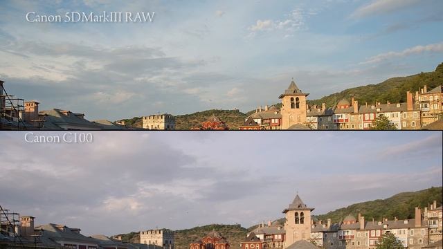 Canon 5DMarkIII RAW vs Canon C100+sharp смотреть онлайн