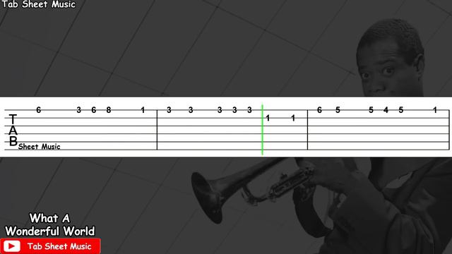 Louis Armstrong - What A Wonderful World Guitar Tutorial смотреть онлайн