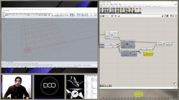 Rhino Grasshopper Center Rectangle on Grid Quick Tip
