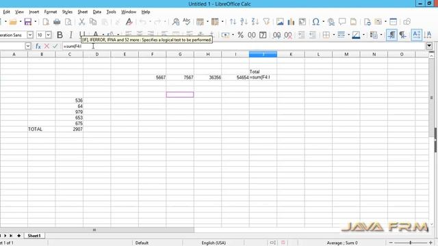 LibreOffice Calc Tutorial - sum Function | LibreOffice 6 Calc смотреть онлайн