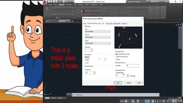 Dimension styles AutoCAD LT Essential Training смотреть онлайн
