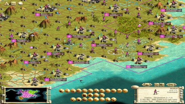 Open Grounds Settlers Workers (Let's Play Civilization III 3 as the French Part 19) #emansemporium смотреть онлайн