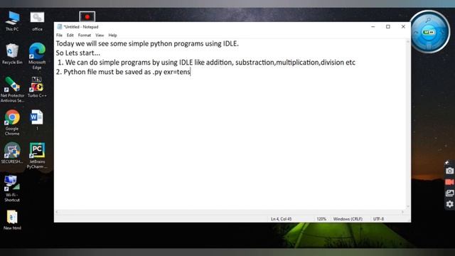 #3.. Python programming using Python Shell and IDLE Interpreter смотреть онлайн