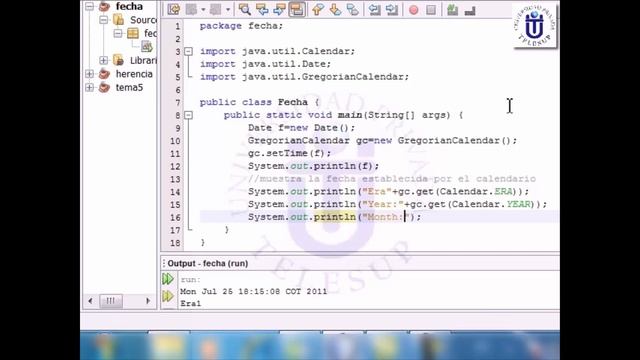 La clase Date y Gregorian Calendar Java, ejemplos смотреть онлайн