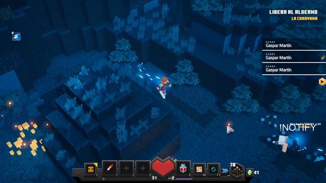 MissAndieFTW y Awemahe coop Minecraft Dungeons #1 ☑️ смотреть онлайн