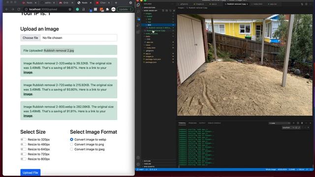 Custom Built Image Resizing Tool | Saved 98%! | Sharp and Node.js смотреть онлайн