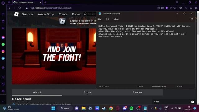5 *FREE* JAILBREAK VIP SERVER LINK 2022/2023| Roblox Private Server смотреть онлайн