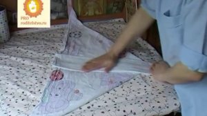 Как сложить тканевой или марлевый подгузник