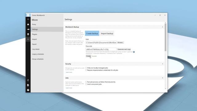 Creating a Backup in Workbench 5.1 смотреть онлайн