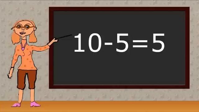 Math flashcards. Subtraction. Kindergarten, 1st, 2nd grade. смотреть онлайн