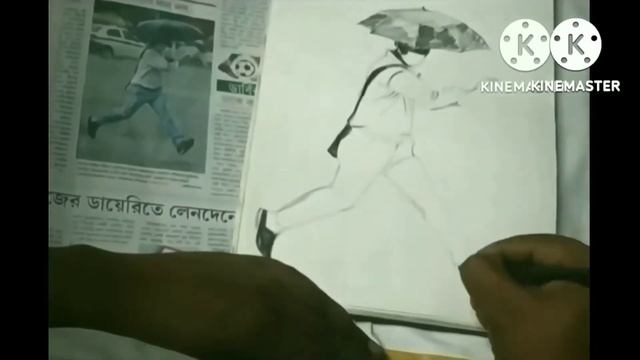 here is an example of how to make a pencil sketch from newspaper/charcoal sketch drawing смотреть онлайн