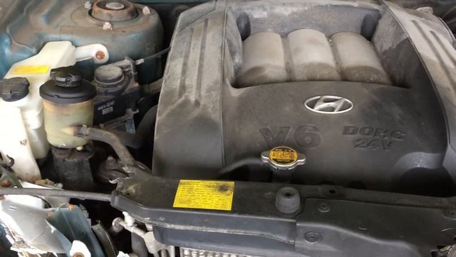 F2HY086 2002 Hyundai Santa Fe 2.7 Engine Test смотреть онлайн