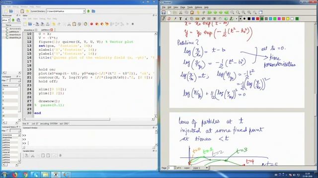 [GNU OCTAVE] L2 Plotting of pathline, streamline, streakline P2 смотреть онлайн