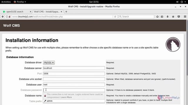 How to install Wolf CMS on OpenSUSE 42.3 смотреть онлайн