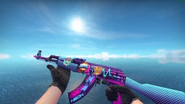 AK-47 | Neon Rider | Exterior: Field-Tested | REKT Thug Life Stickers x3