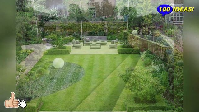 Lawn in the landscape design of the garden! 34 examples for inspiration! смотреть онлайн