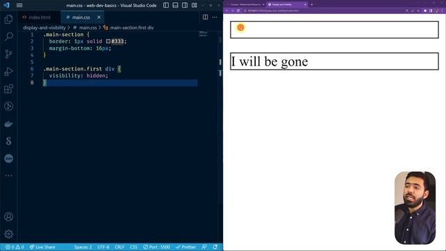 CSS Display & Visibility | Web Development Basics Course смотреть онлайн