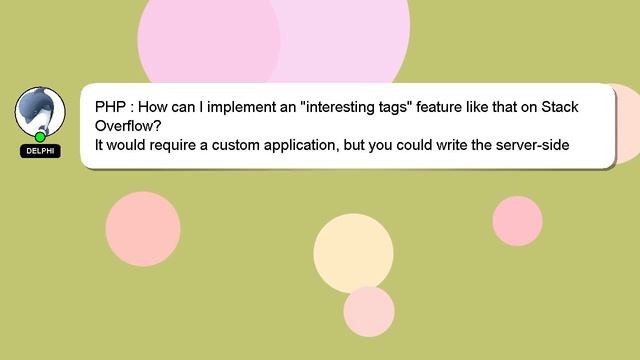 PHP : How can I implement an "interesting tags" feature like that on Stack Overflow? смотреть онлайн