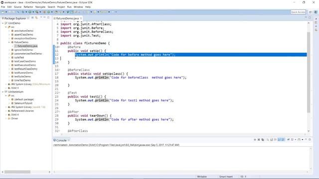 JUnit - Test Framework Fixtures смотреть онлайн