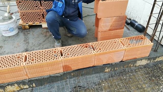 Zidarie Porotherm - Cemacon - Cum Se Zideste Corect - Constructie Casa La Rosu Mosnita Veche, Timis