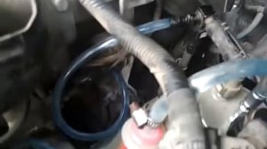 Воздух в обратке с ТНВД  дизеля.