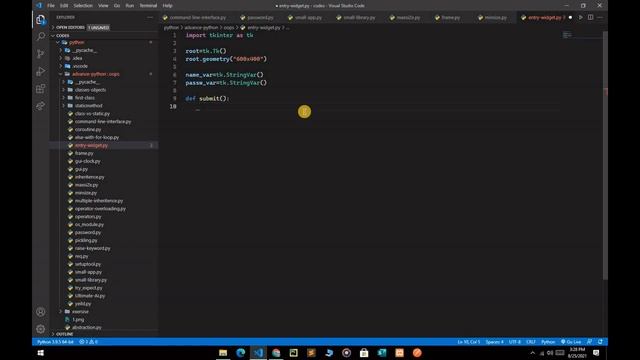 Entry Widget in Tkinter || Python end to end course #80 смотреть онлайн
