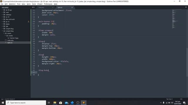 Blogging Application in PHP | Part-5 | Project Template | Creating Articles Grid View in HTML & CSS смотреть онлайн