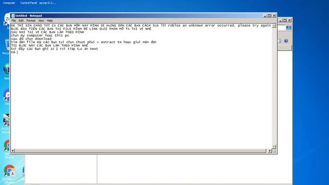 HƯỚNG DẪN SỬA LỖI KHI CHƠI ROBLOX (an unknown error occurred.Please try again ) смотреть онлайн