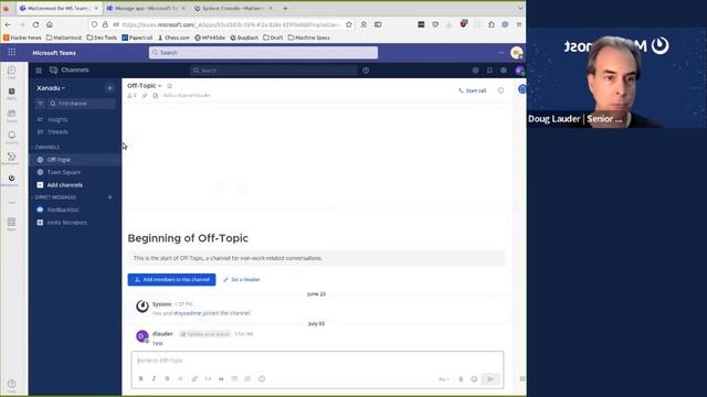 Mattermost embedded in Microsoft Teams смотреть онлайн