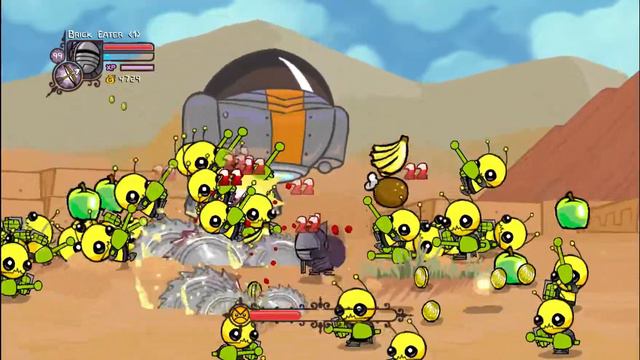 Castle Crashers UFO spawns a LOT of aliens смотреть онлайн