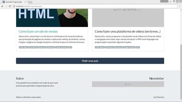 Aprender PHP - Finalizando o template - Aprender Programação смотреть онлайн