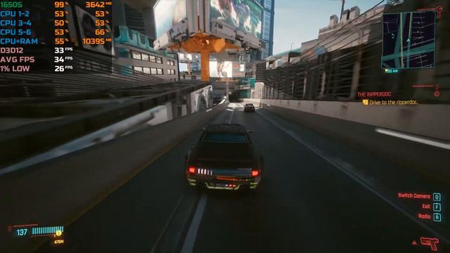 Cyberpunk 2077 1.06 Patch | GTX 1650 SUPER - i5 9400F смотреть онлайн