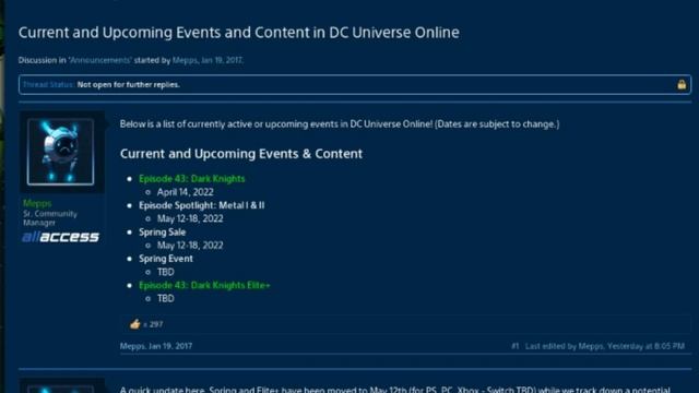 DCUO Spring Sale 2022... Bonus Week... May Survey... and More смотреть онлайн