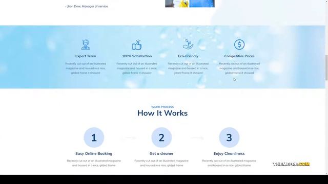 Dustar Cleaning Services WordPress Theme carpenter plumber Easy Create Website смотреть онлайн