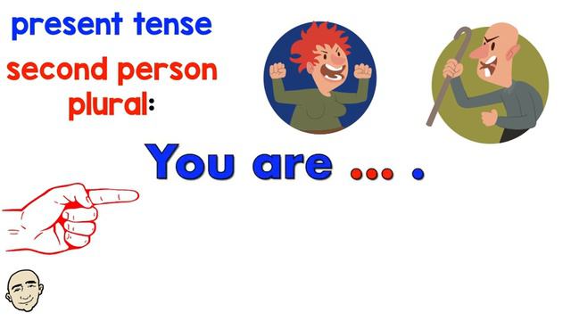 Be verb conjugation - 1st person, 2nd person, 3rd person | Mark Kulek - ESL смотреть онлайн