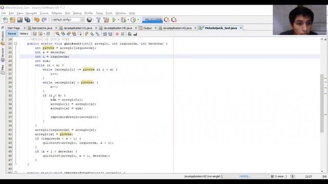 Método de quick Sort en java смотреть онлайн