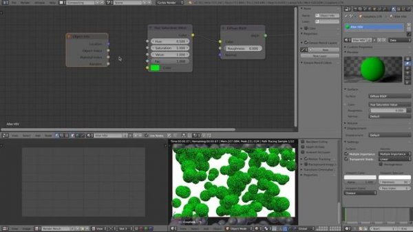 Creating a Random Color Material in Blender