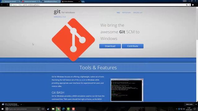 Git Bash - Como fazer a instalação do Git Bash no seu computador смотреть онлайн