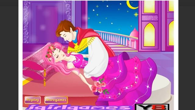 SLEEPING PRINCESS LOVE STORY GAME Y8 Games смотреть онлайн