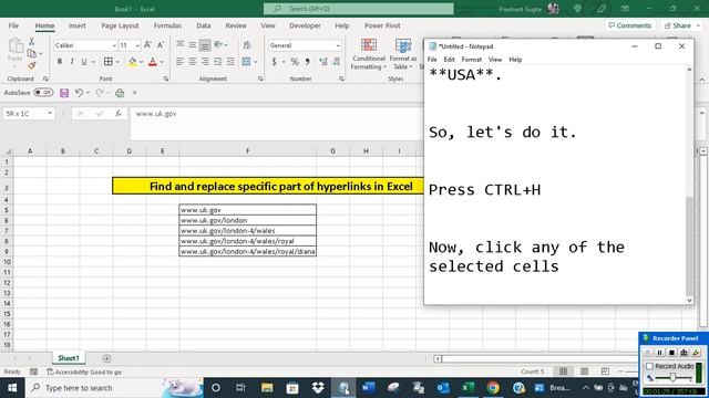 Find and replace specific part of hyperlinks in Excel смотреть онлайн