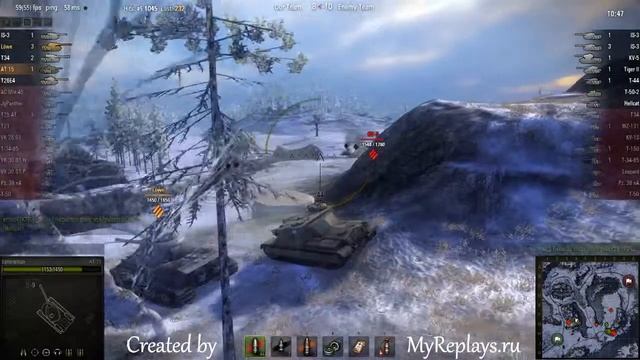 WOT: Arctic Region - AT 15 - 4 frags - смотреть онлайн