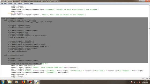 PyQT5 Tutorial For A Student Record Maintainer System смотреть онлайн