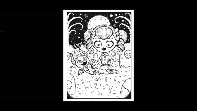 Flip Thru: The Spooky Family Coloring Book 2 by Daily Art Hour смотреть онлайн