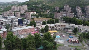 Армения, город Капан, вид с дрона